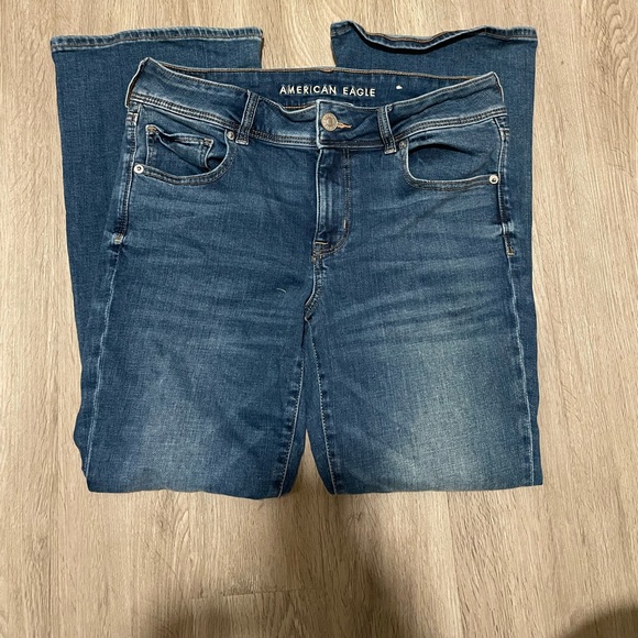 American Eagle Women's Kick Boot Jeans Size 10 Extra Short - Picture 1 of 6